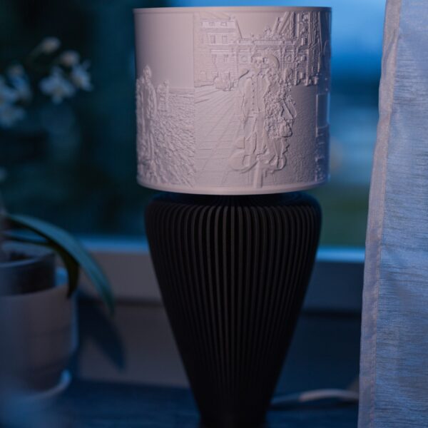 Litofanil lampshade Extinguished